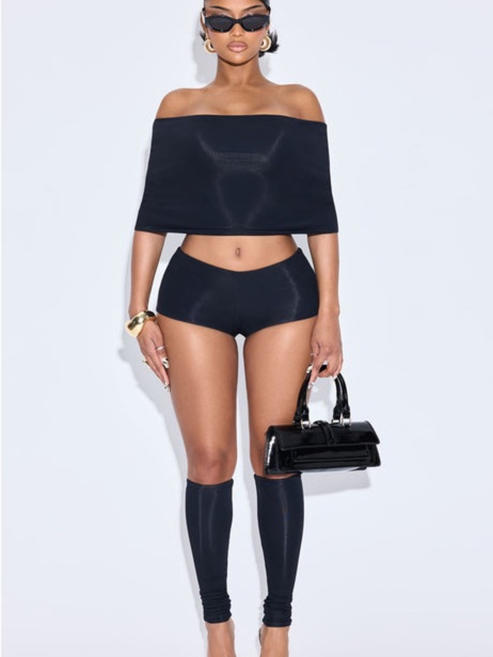 Fashion Nova Ayden 3 Piece Double Lined Short Set